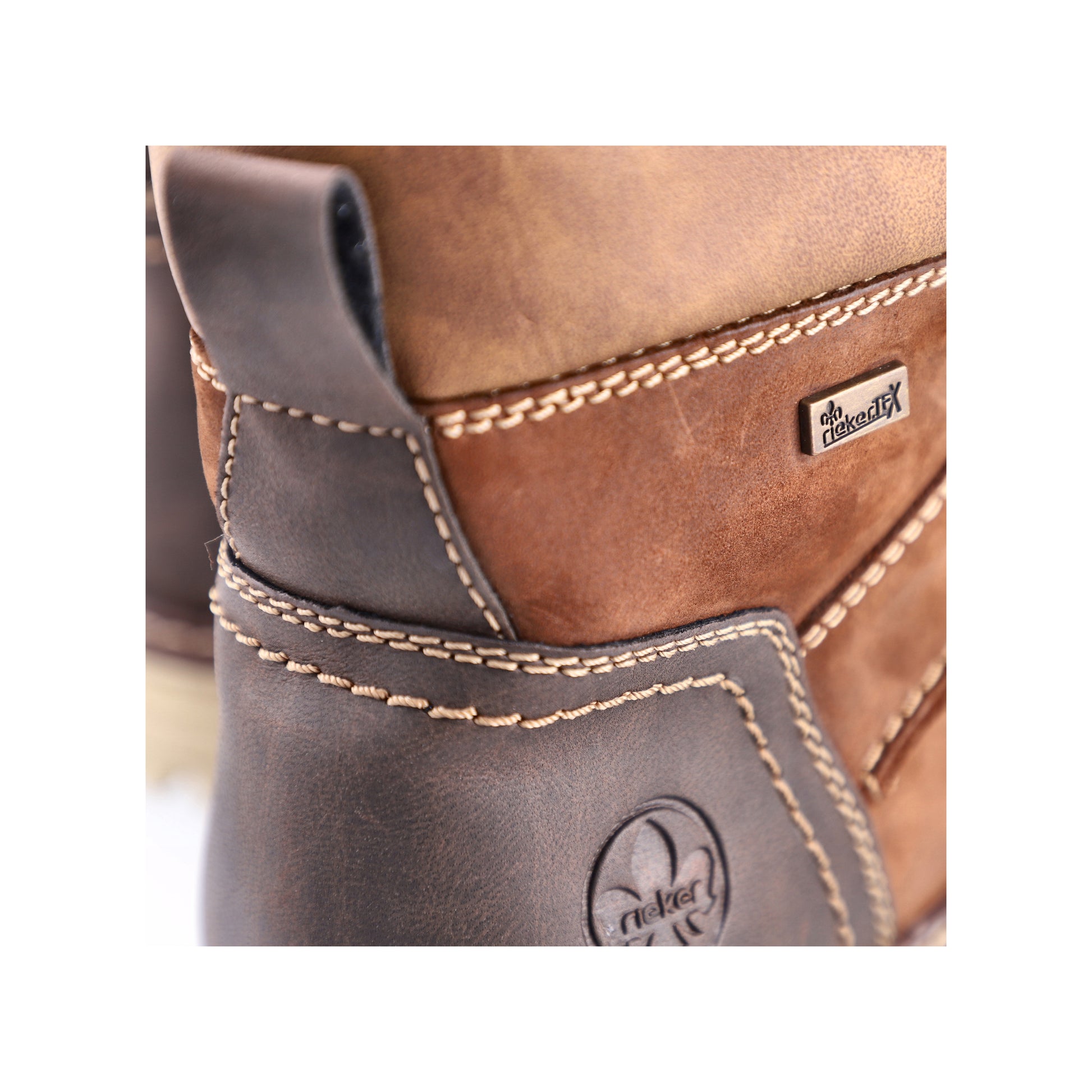 Brown Zip Boots for Men | Rieker F3613-22