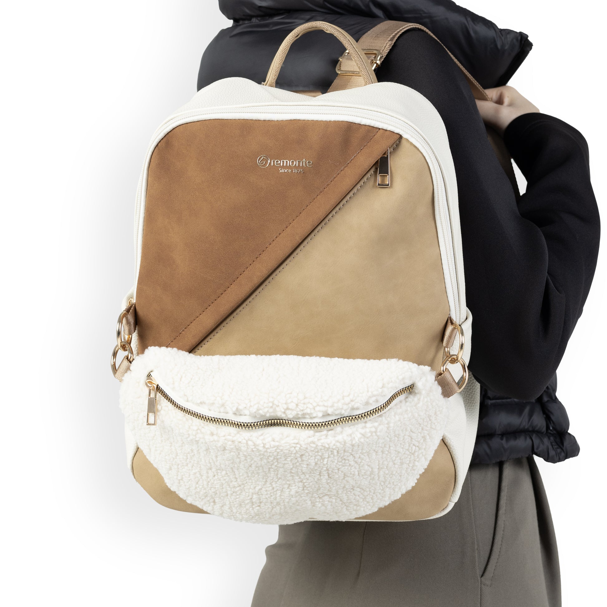 Beige Zip Bags for Women | Remonte Q0533-61