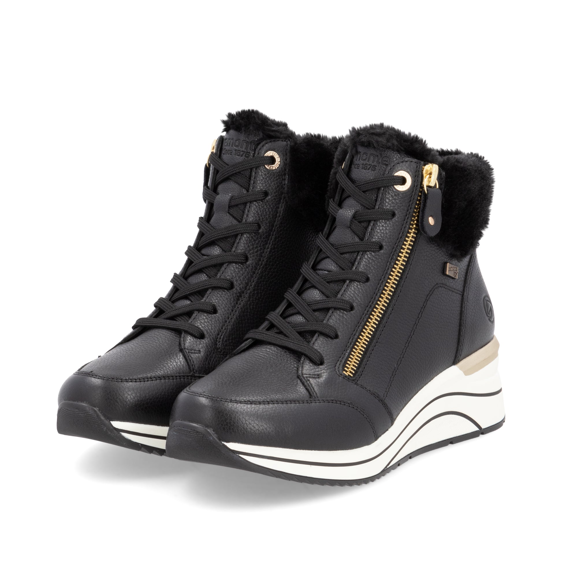 Black Zip Boots for Women | Remonte D0T77-02