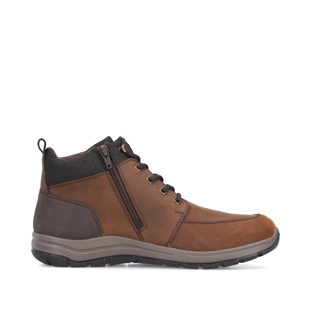 Brown Zip Boots for Men | Rieker 03630-22