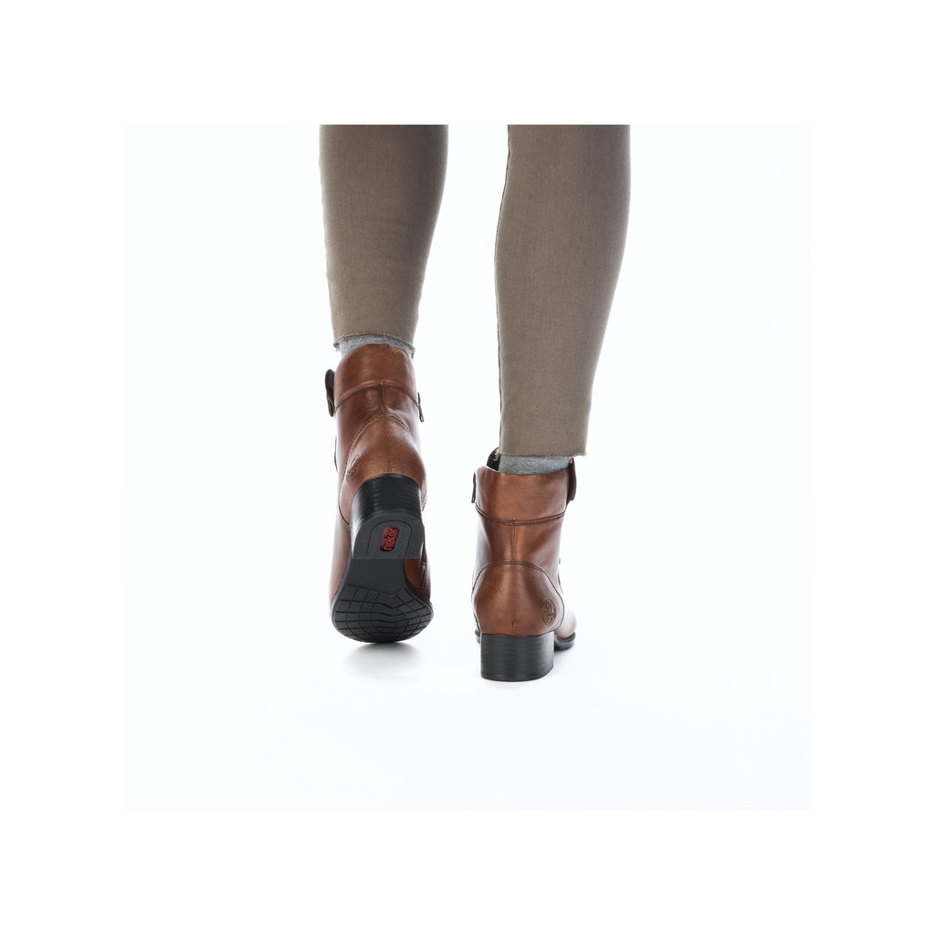 Brown Zip Boots for Women | Rieker 78659-22