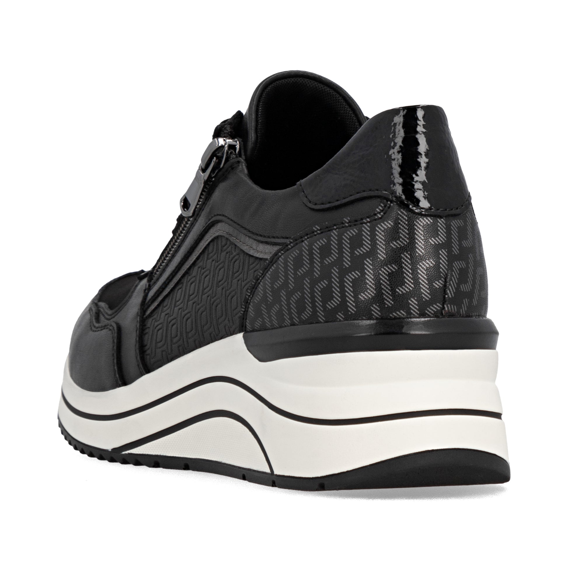 Black Zip Shoes for Women | Remonte D0T16-03