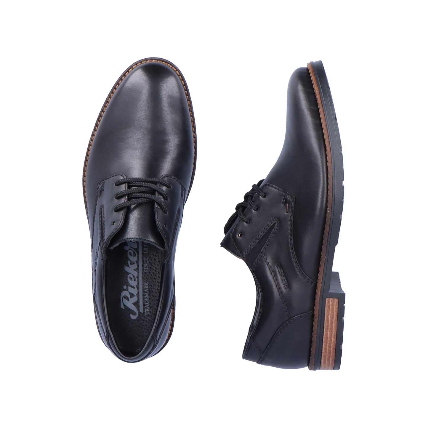 Rieker Men's Lace-up Shoe - Black | 14621-00