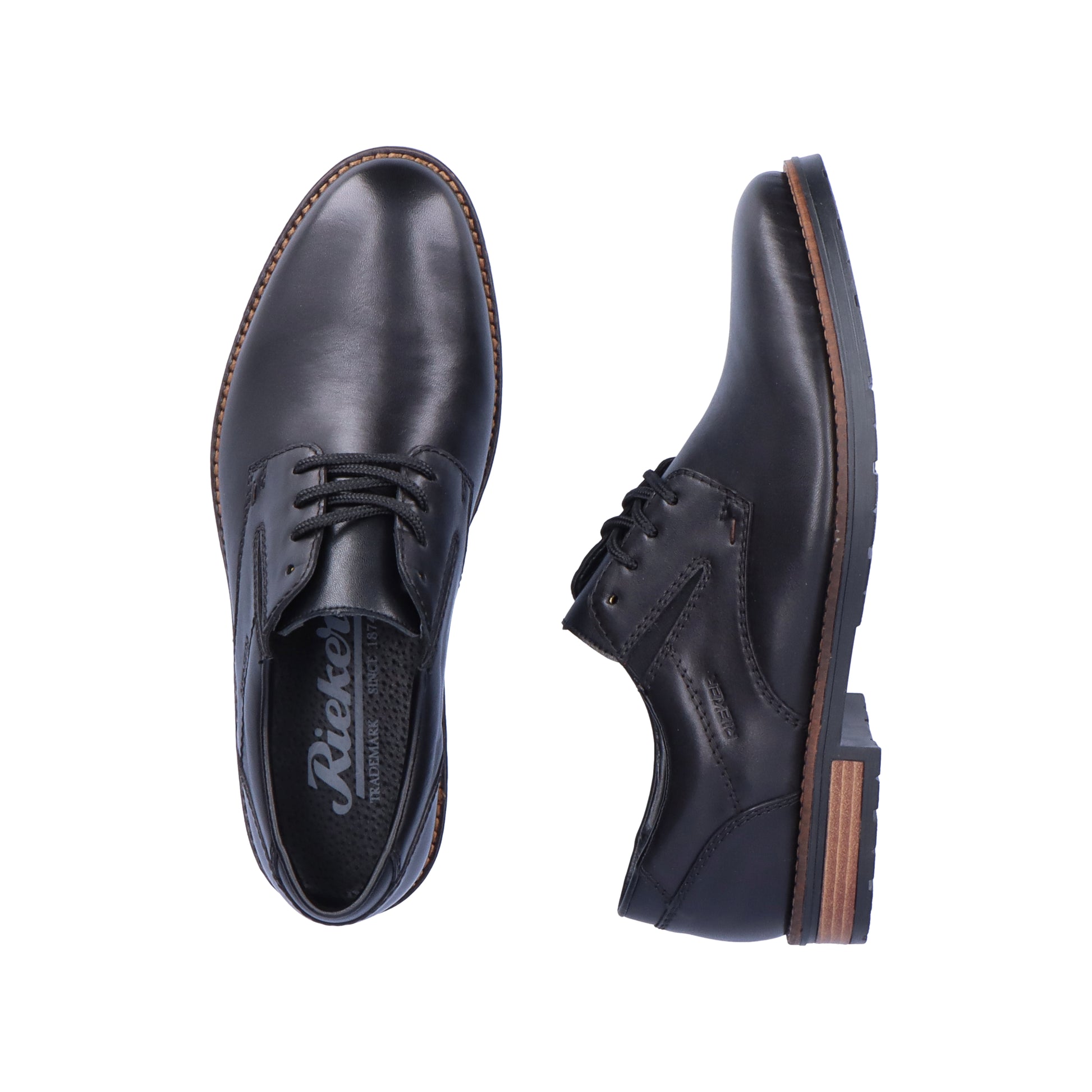 Black Elasticated Shoes for Men | Rieker 14621-00