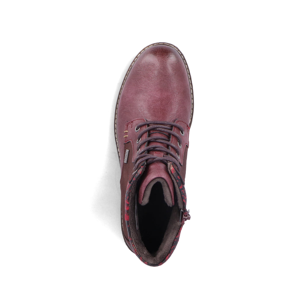 Red Zip Boots for Women | Rieker 94712-35