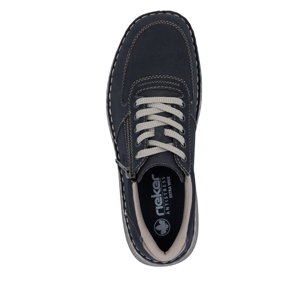 Blue Zip Shoes for Men | Rieker 03030-14