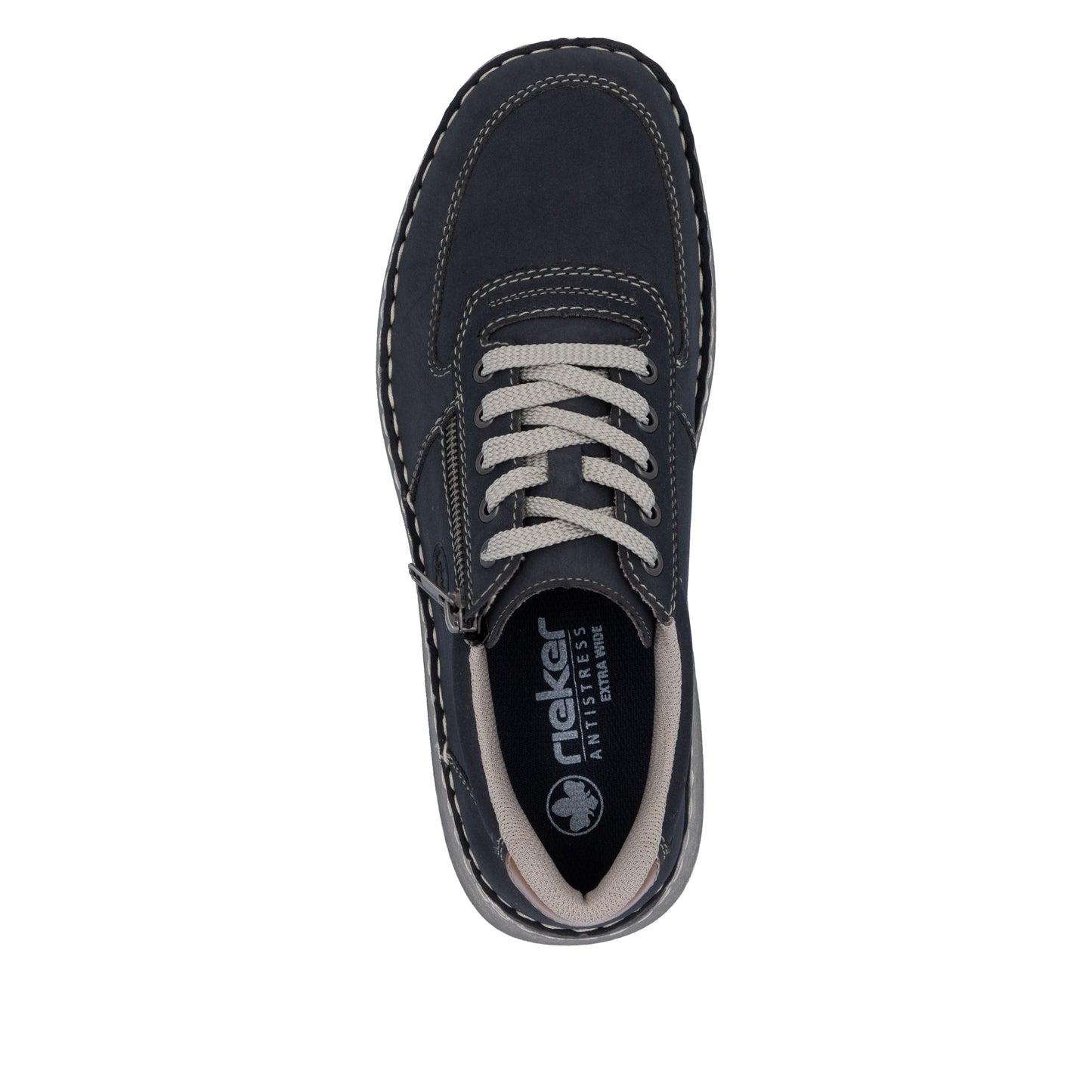 Rieker Men's Casual Lace-up Shoe - Blue | 03030-14