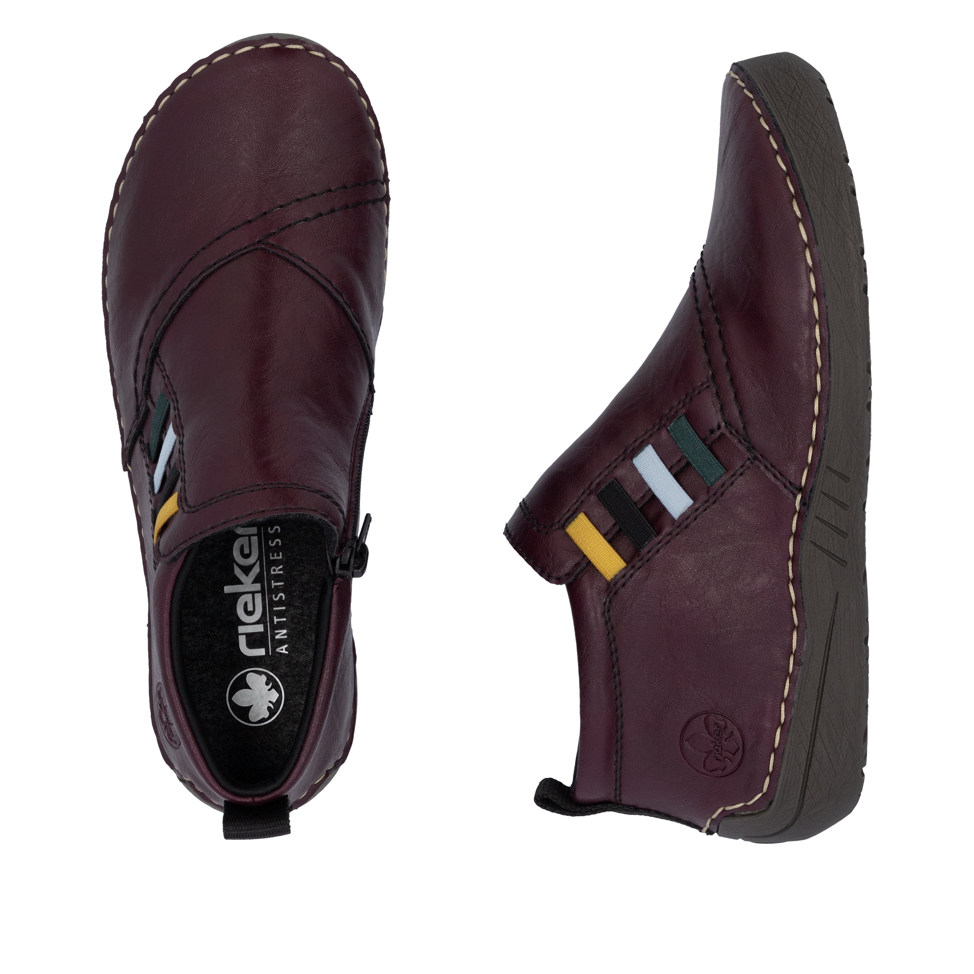 Red Zip Boots for Women | Rieker 52584-30