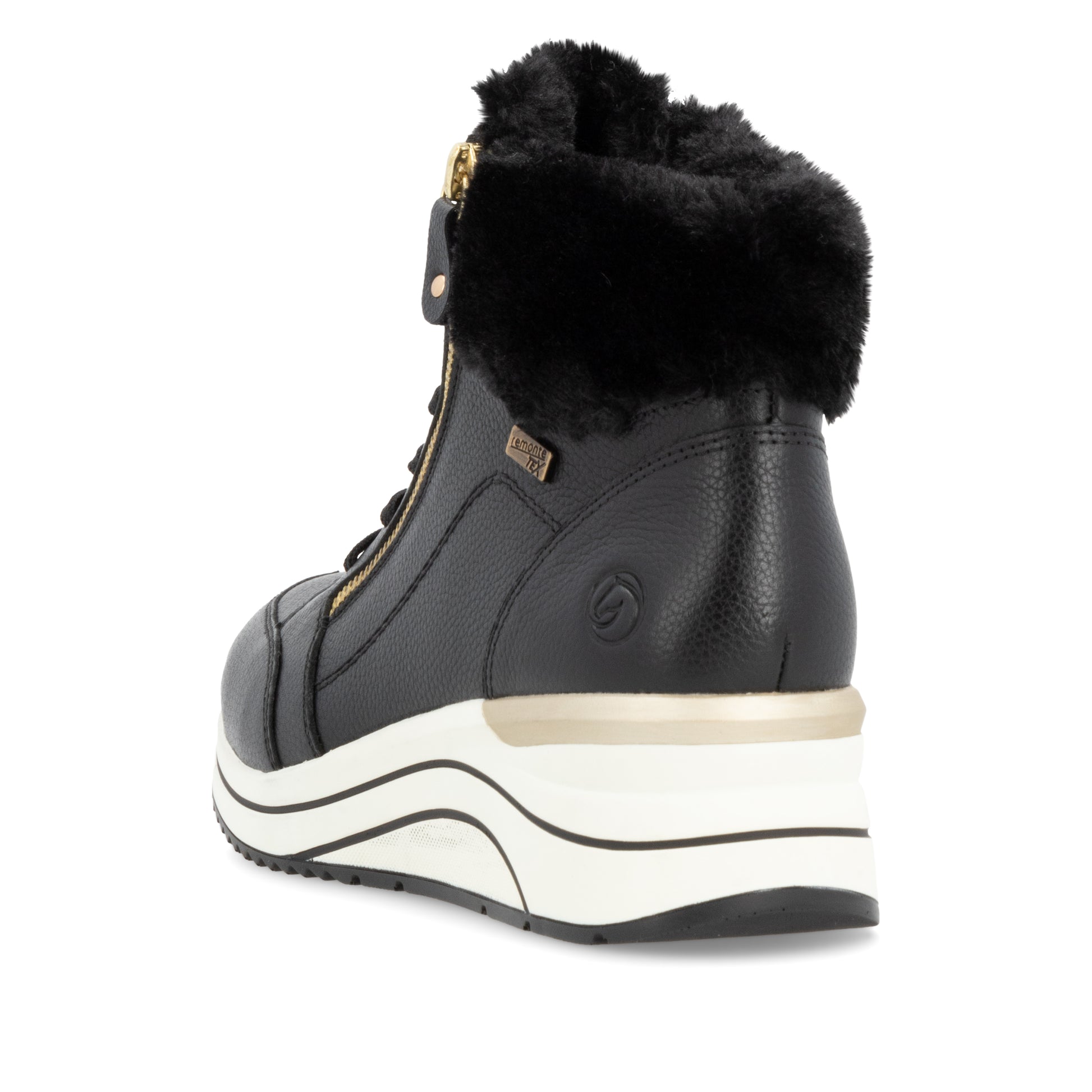Black Zip Boots for Women | Remonte D0T77-02