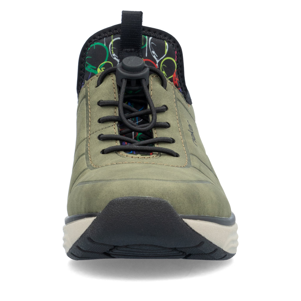 Green Elasticated Shoes for Women | Rieker M5651-54