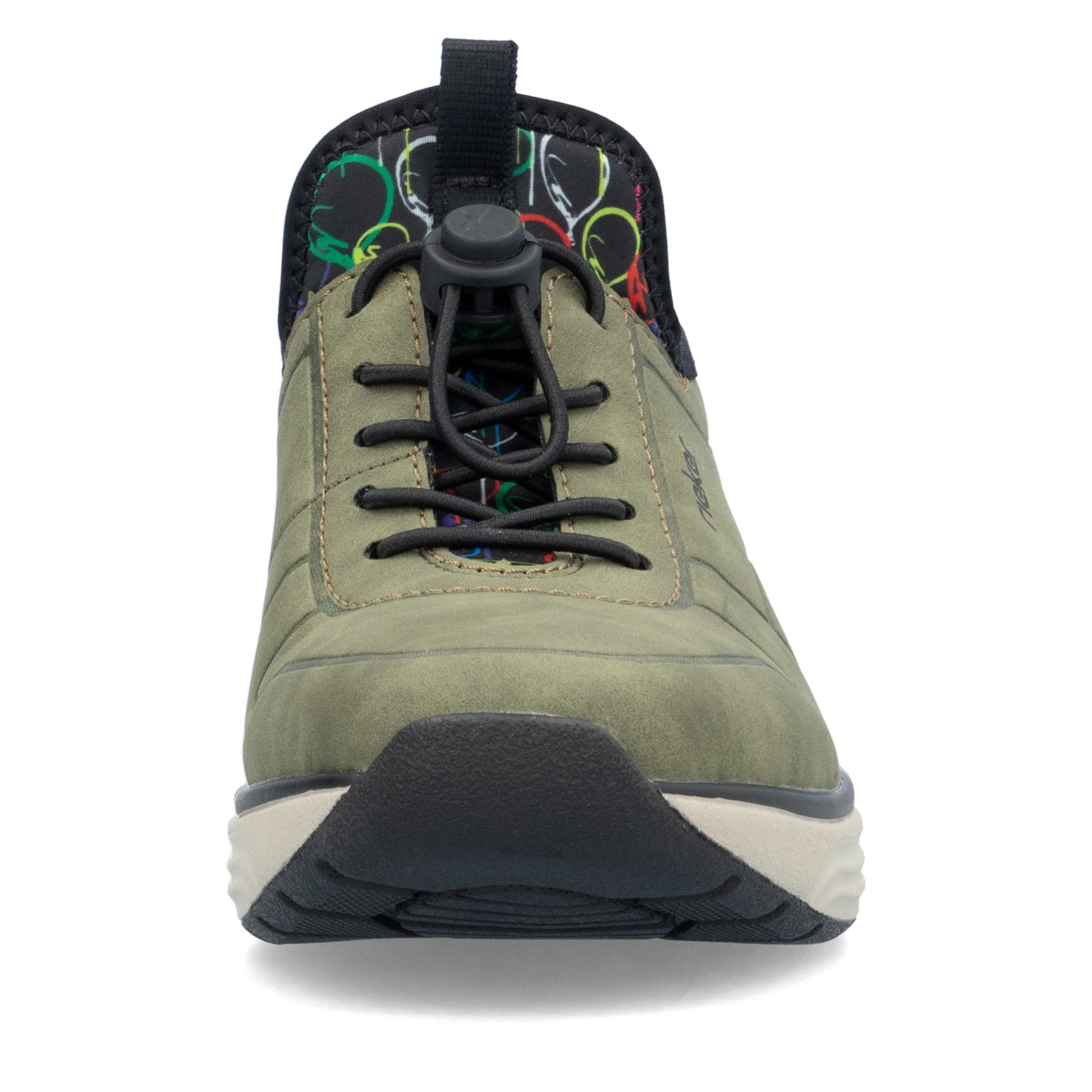 Green Elasticated Shoes for Women | Rieker M5651-54