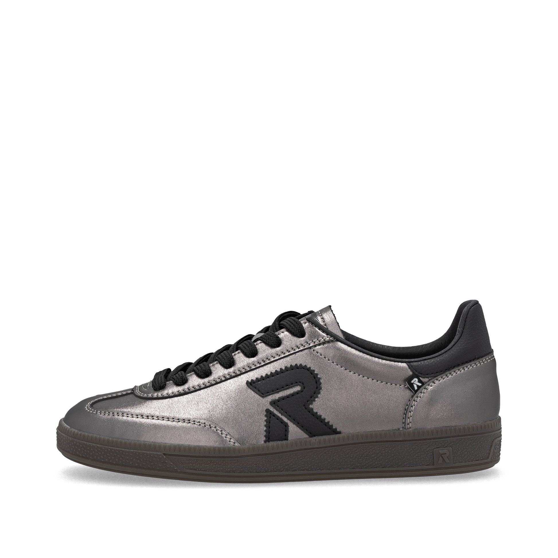 Silver/Platinum Elasticated Shoes for Women | Rieker W2200-91