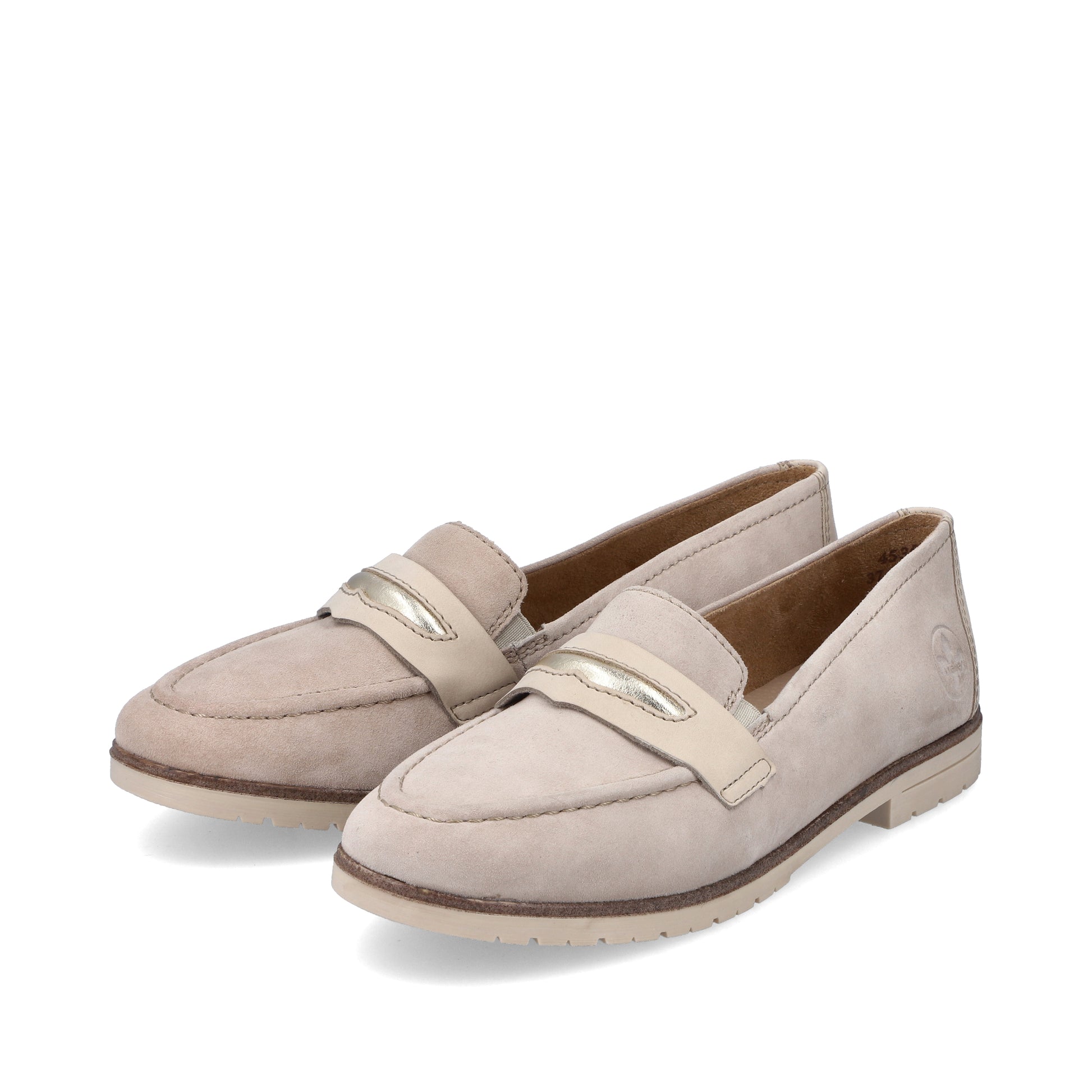 Beige Elasticated Shoes for Women | Rieker 45301-60