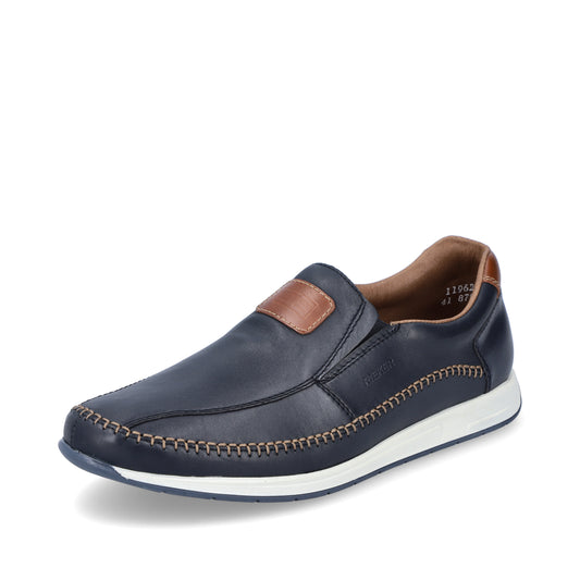 Rieker Men's Casual Slip-on Shoe - Blue | 11962-14