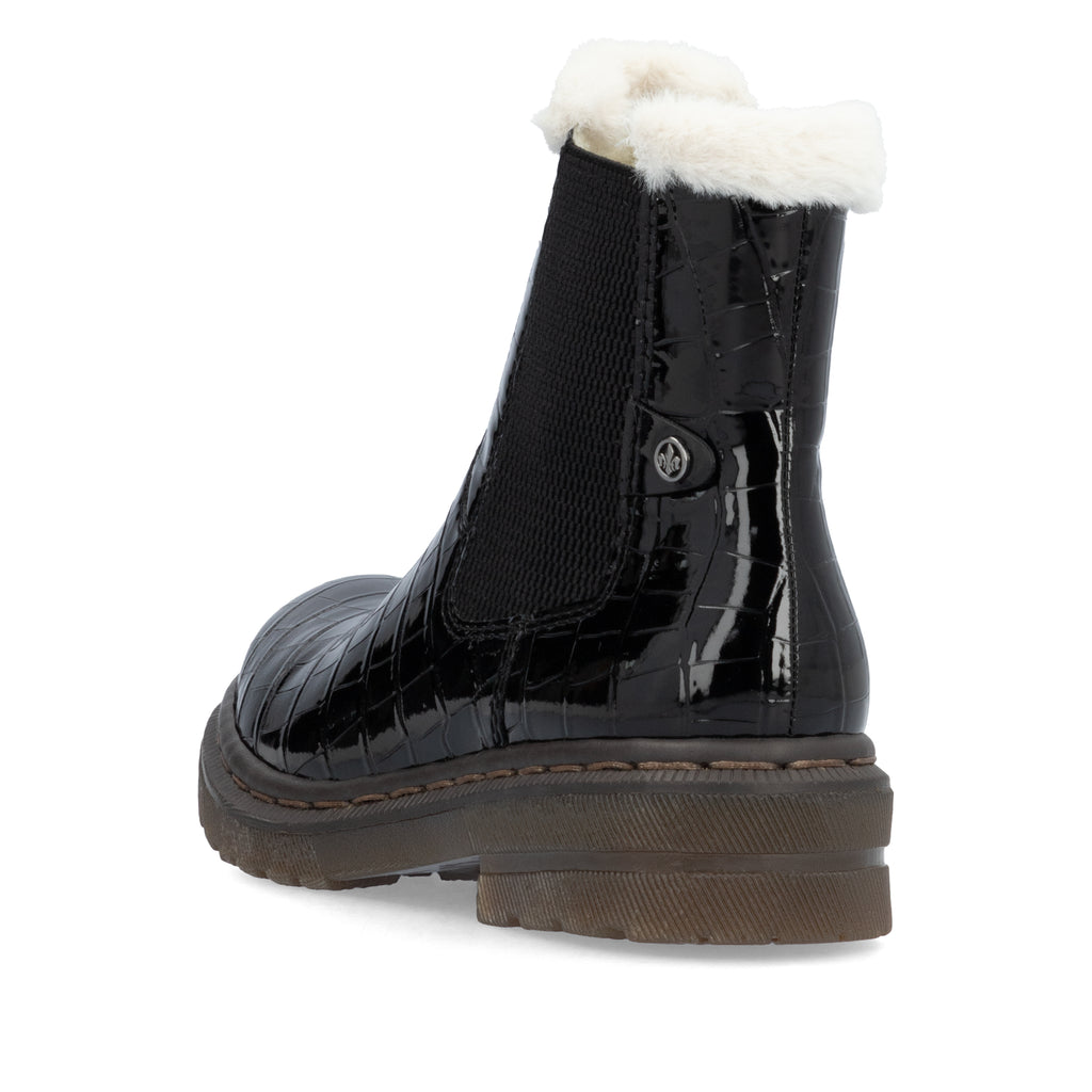 Black Zip Boots for Women | Rieker 78250-00