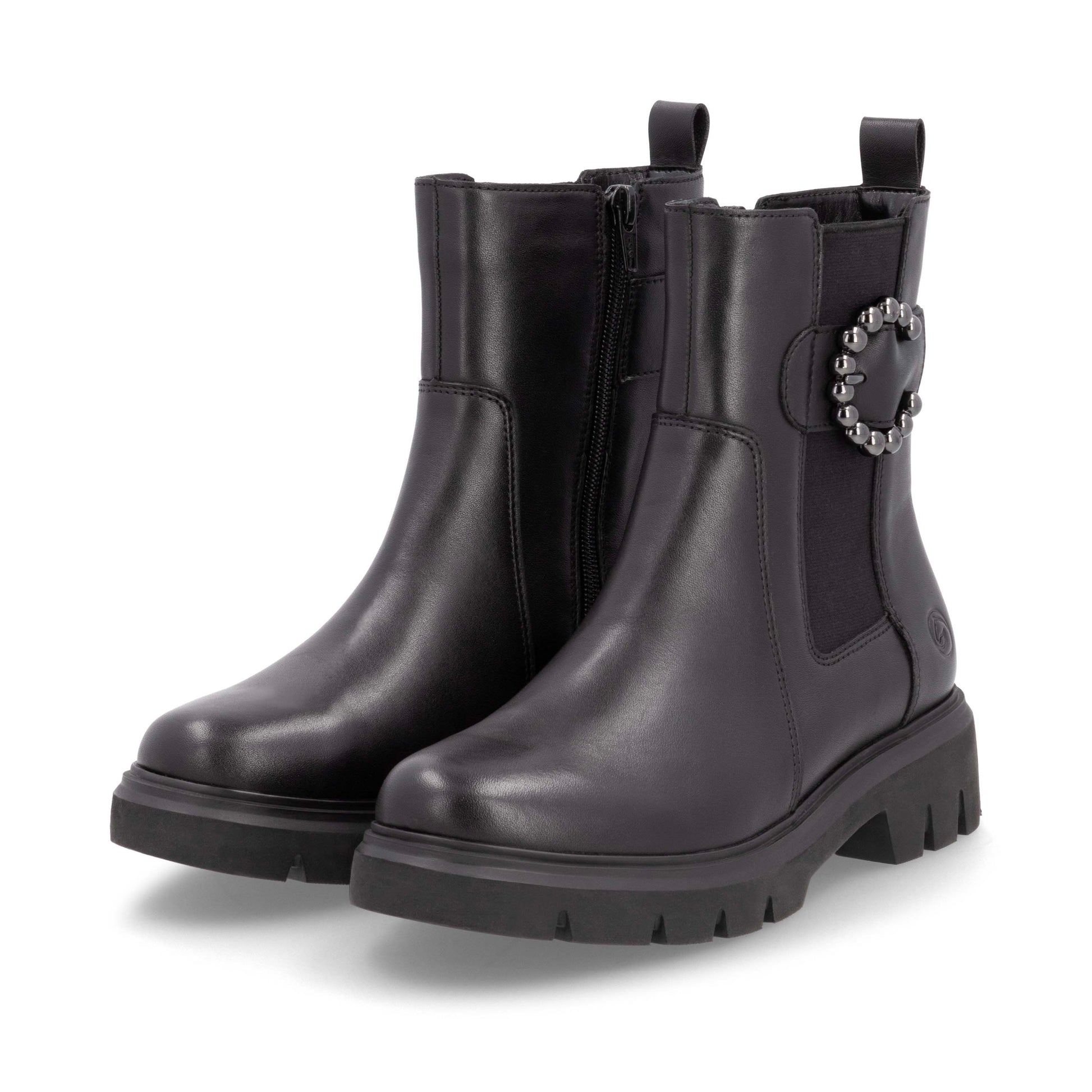 Black Zip Boots for Women | Remonte D1W74-00