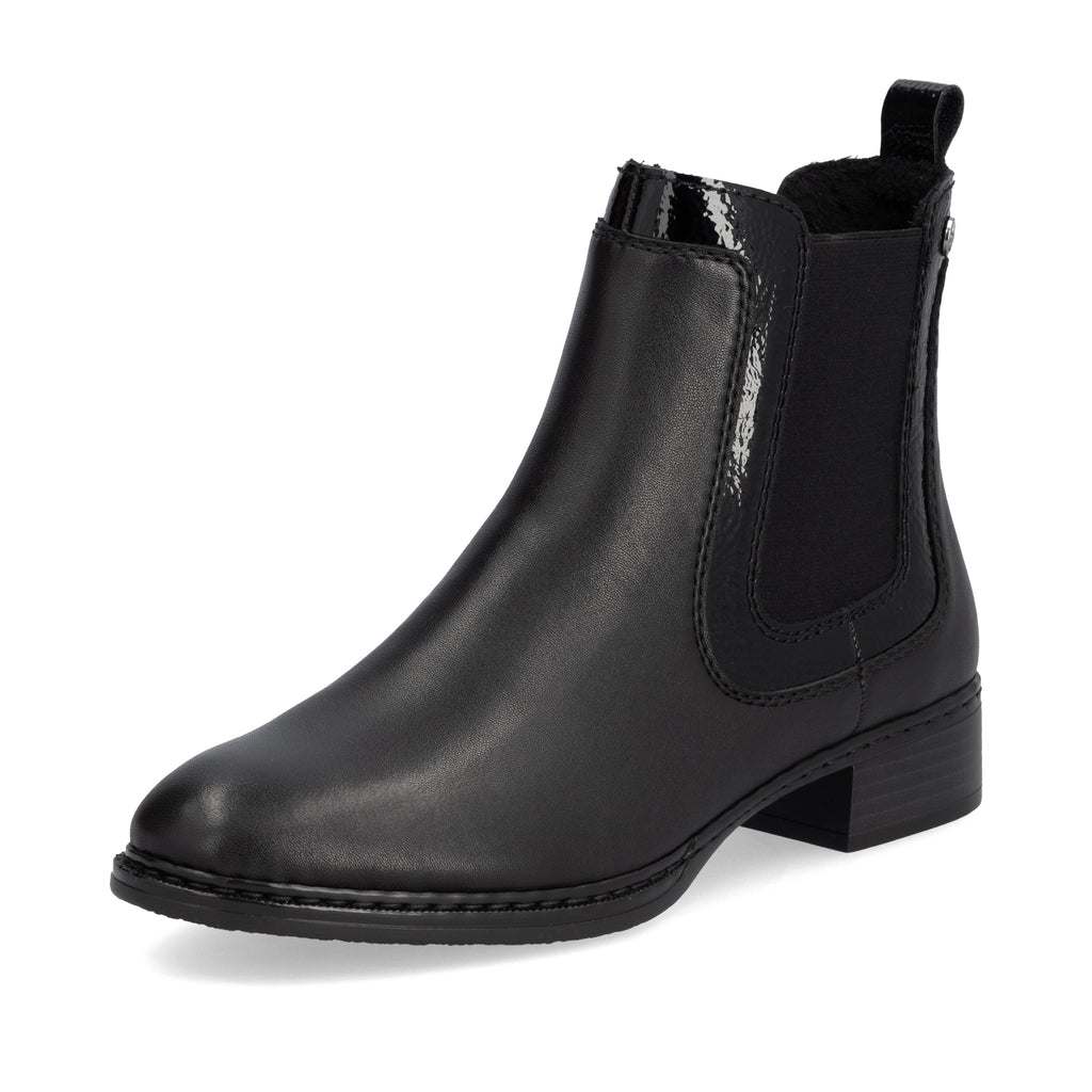 Black Elasticated Boots for Women | Rieker 73457-00