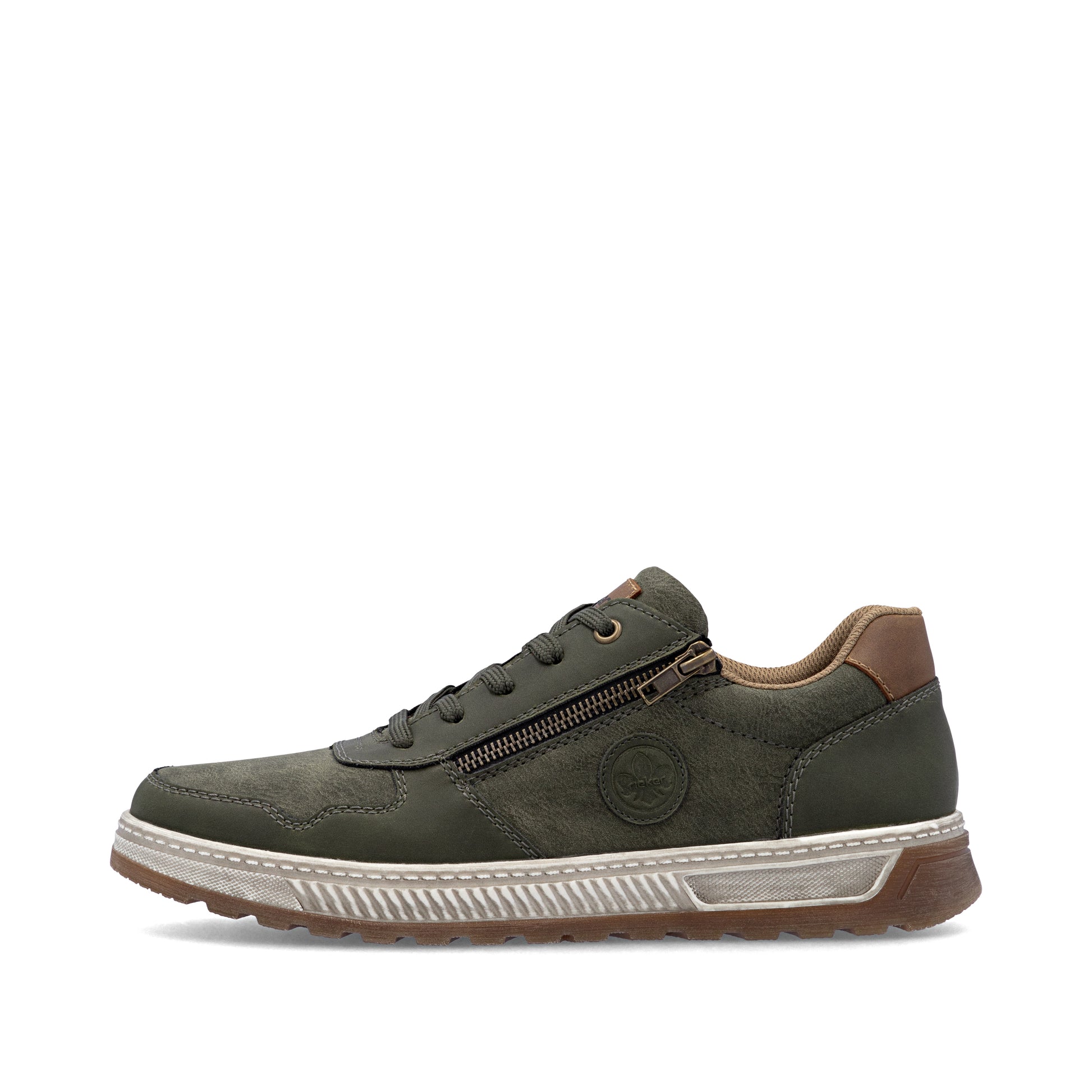 Green Zip Shoes for Men | Rieker 37029-52