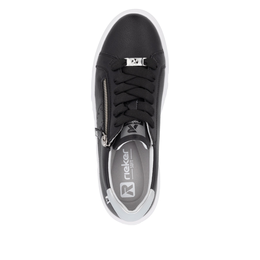 Black Zip Shoes for Women | Rieker W2605-00