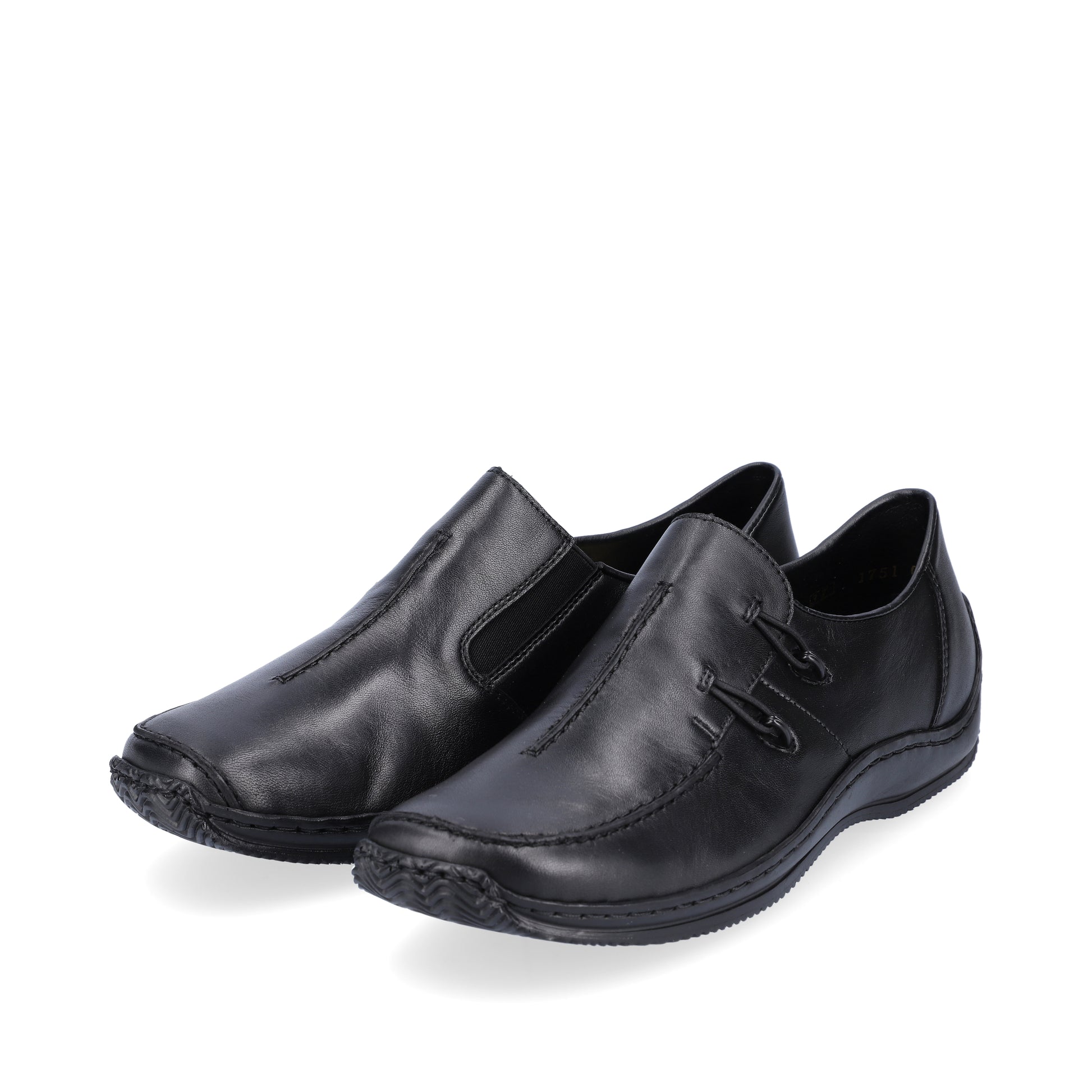 Black Elasticated Shoes for Women | Rieker L1751-00