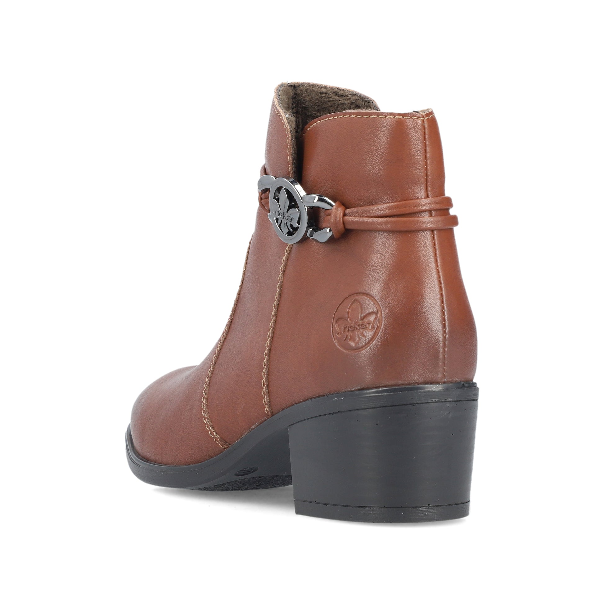 Brown Zip Boots for Women | Rieker 73970-22
