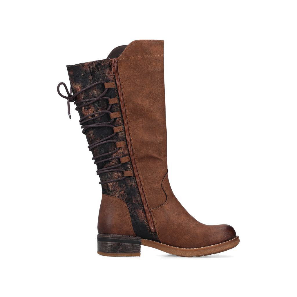 Brown Zip Boots for Women | Rieker 94693-24