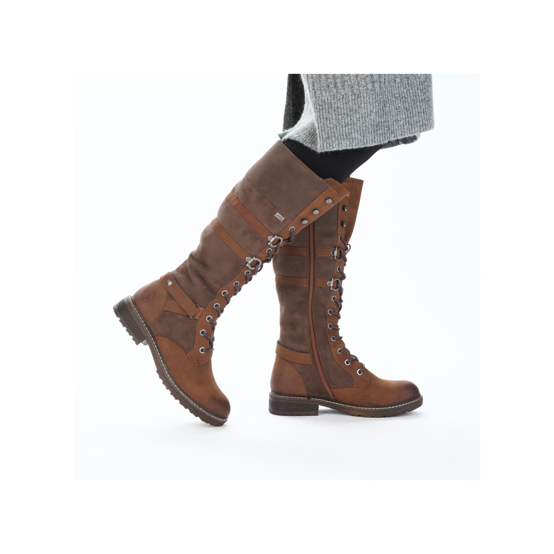 Brown Zip Boots for Women | Rieker 94732-25