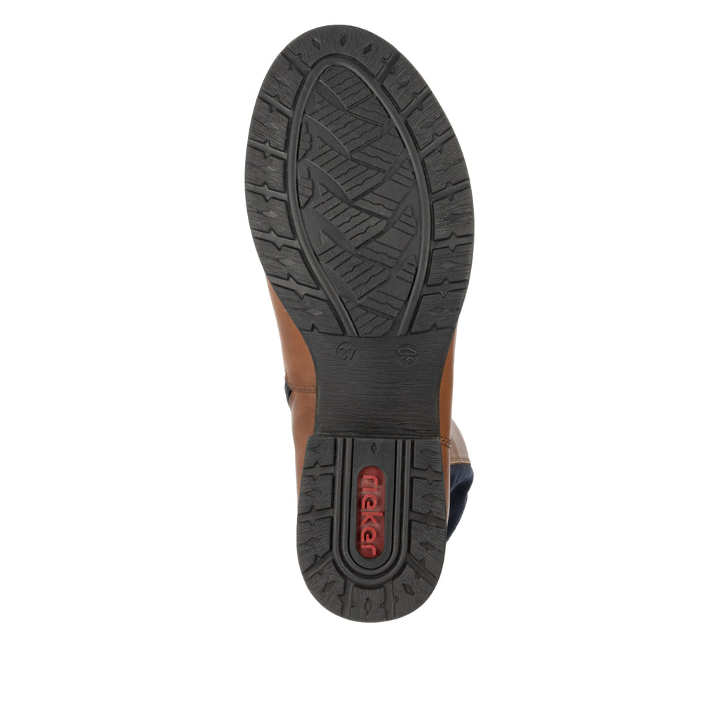 Brown Zip Boots for Women | Rieker Z9591-23