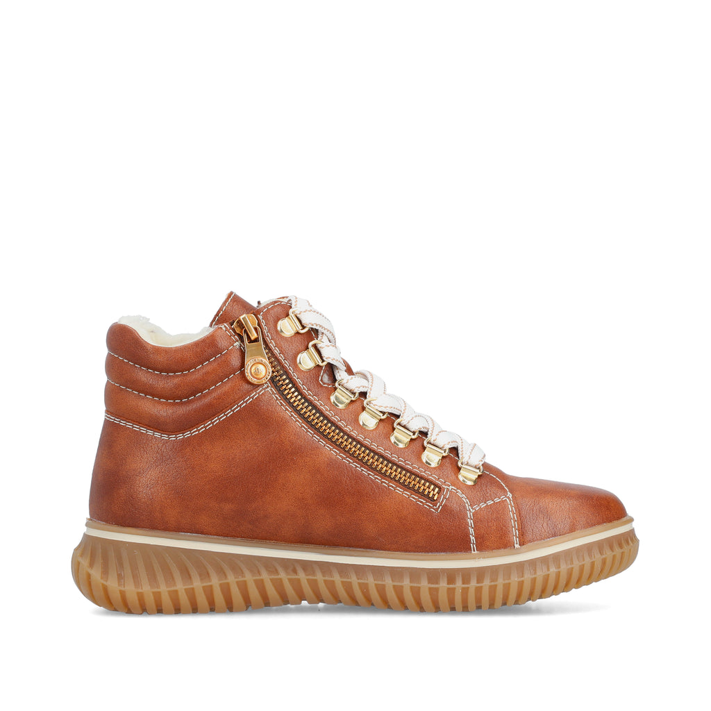 Brown Zip Boots for Women | Rieker 74233-24