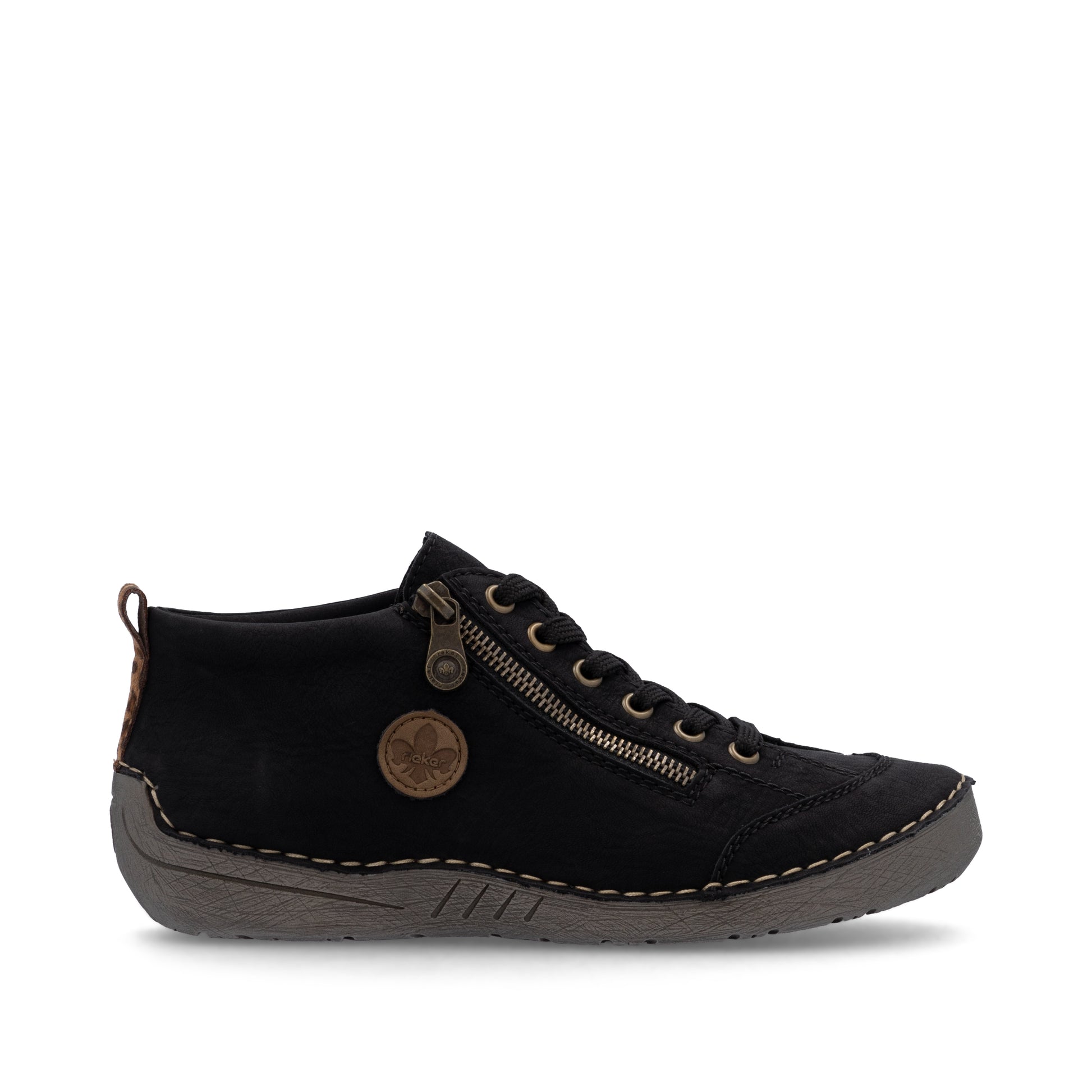 Black Zip Boots for Women | Rieker 52514-00