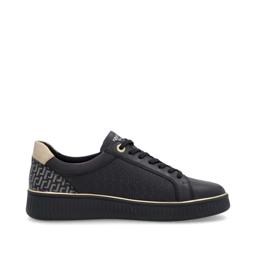 Black Zip Shoes for Women | Remonte D2E00-03