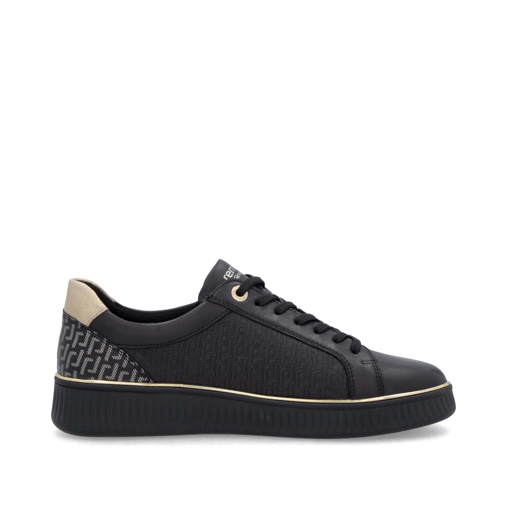 Black Zip Shoes for Women | Remonte D2E00-03