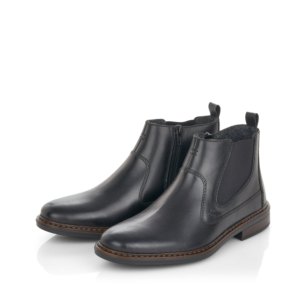 Black Zip Boots for Men | Rieker 37662-00