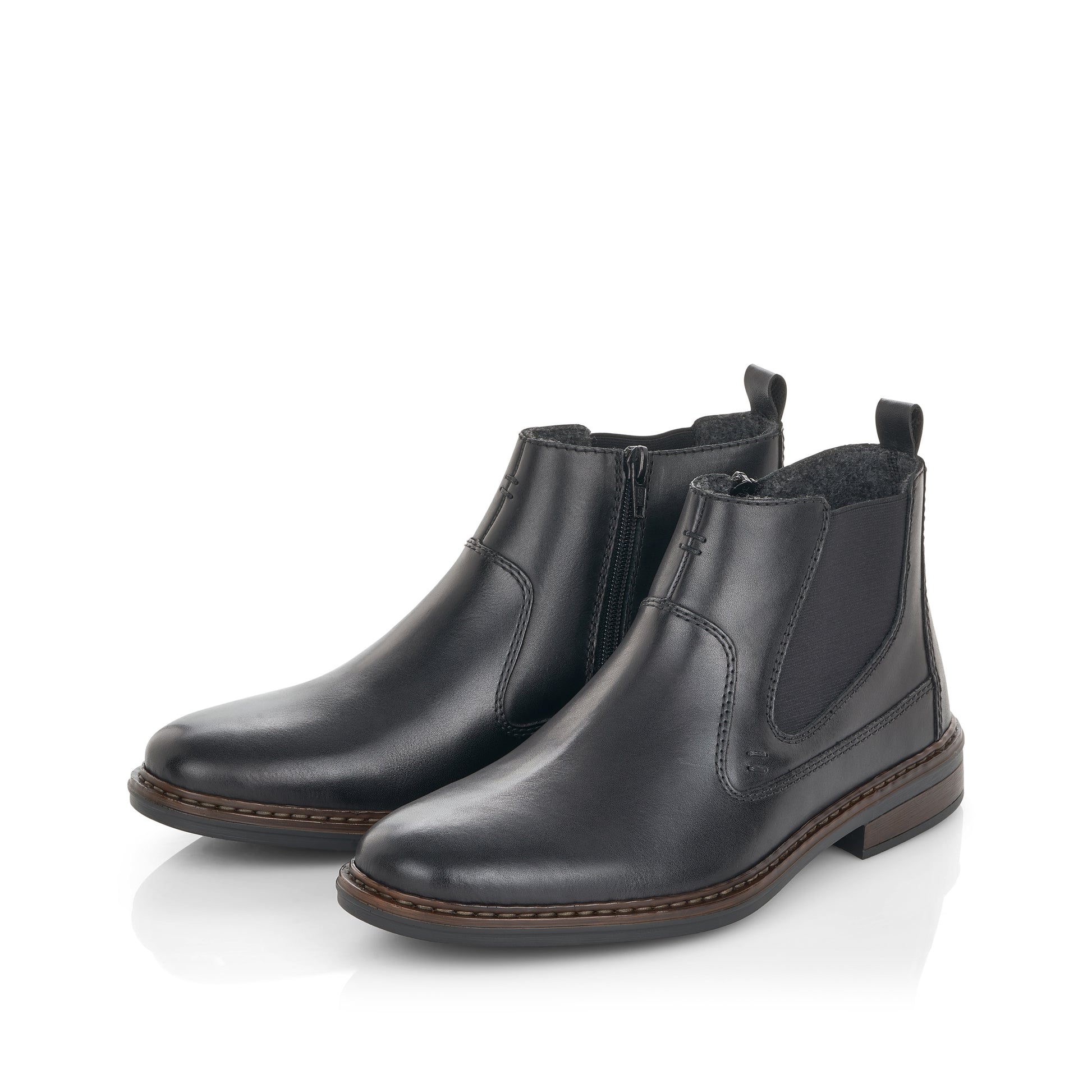 Black Zip Boots for Men | Rieker 37662-00
