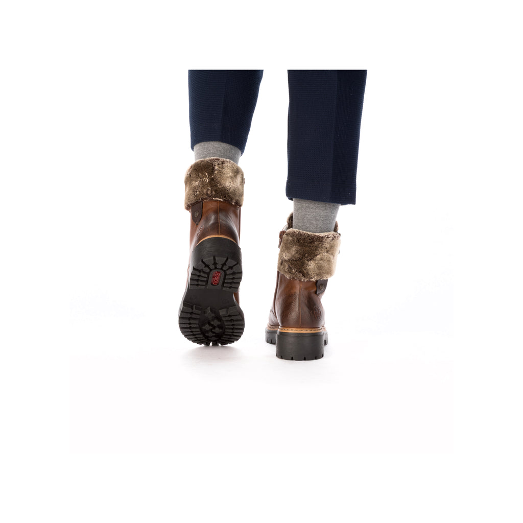Brown Zip Boots for Women | Rieker 72608-24
