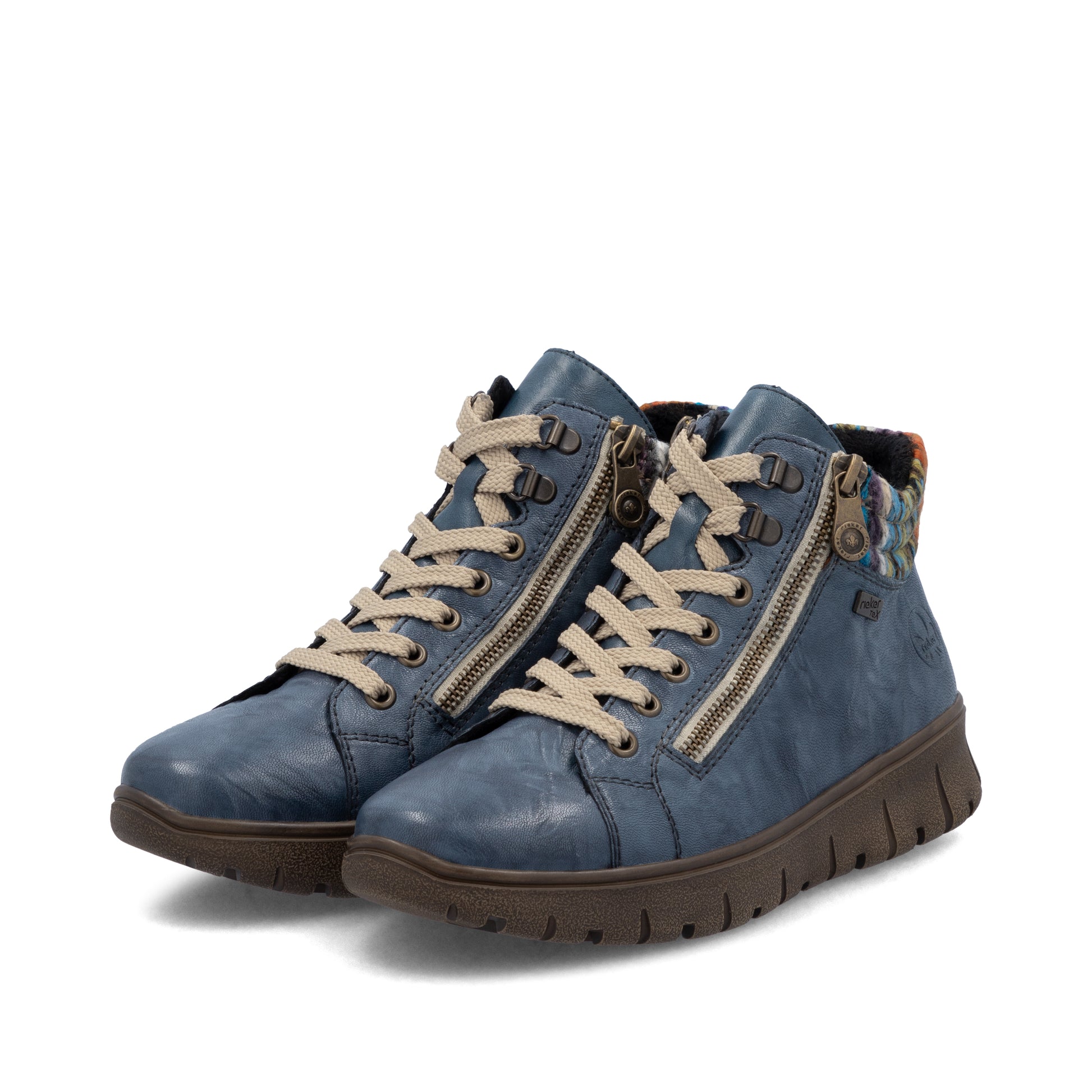 Blue Zip Boots for Women | Rieker N1305-14