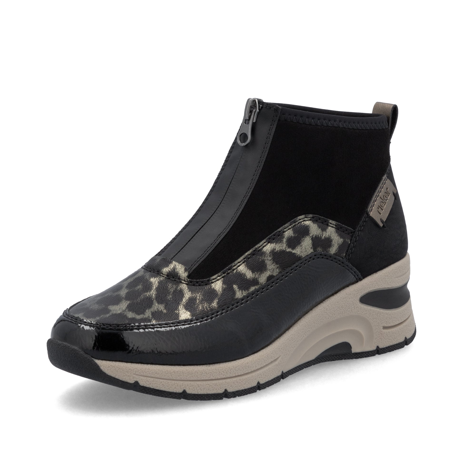 Black Zip Boots for Women | Rieker N9362-00
