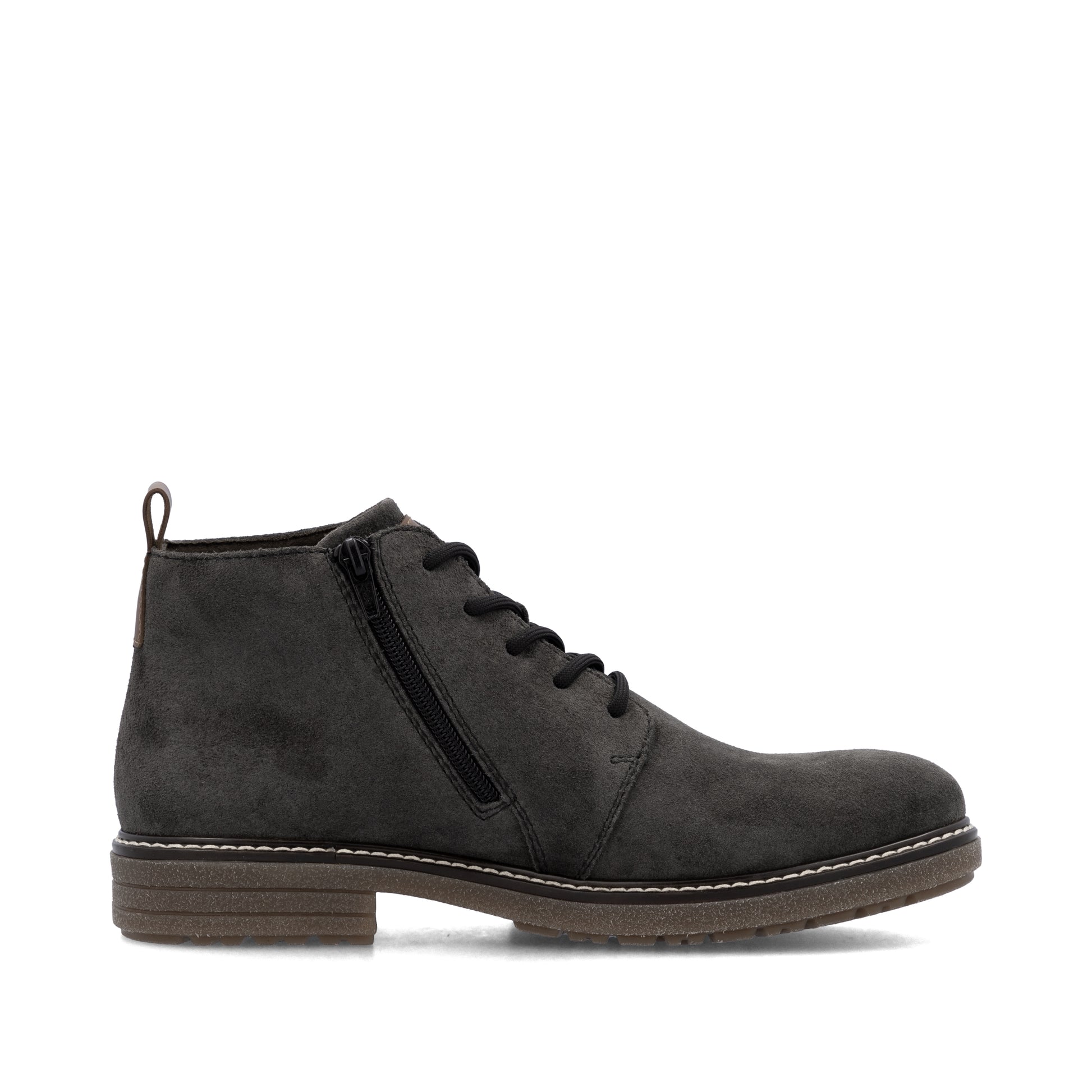 Grey Zip Boots for Men | Rieker 33106-45