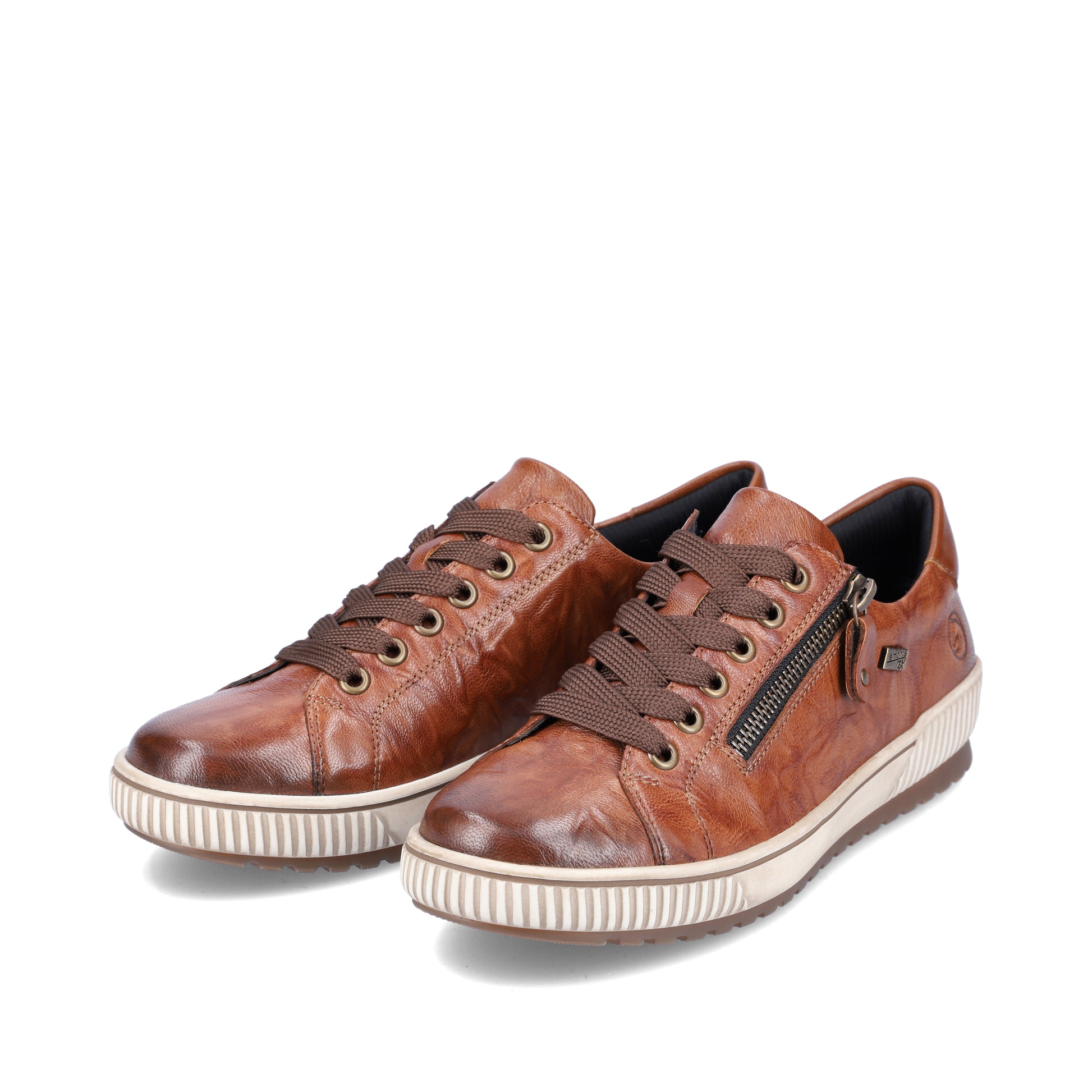 Brown Zip Shoes for Women | Remonte D0700-22