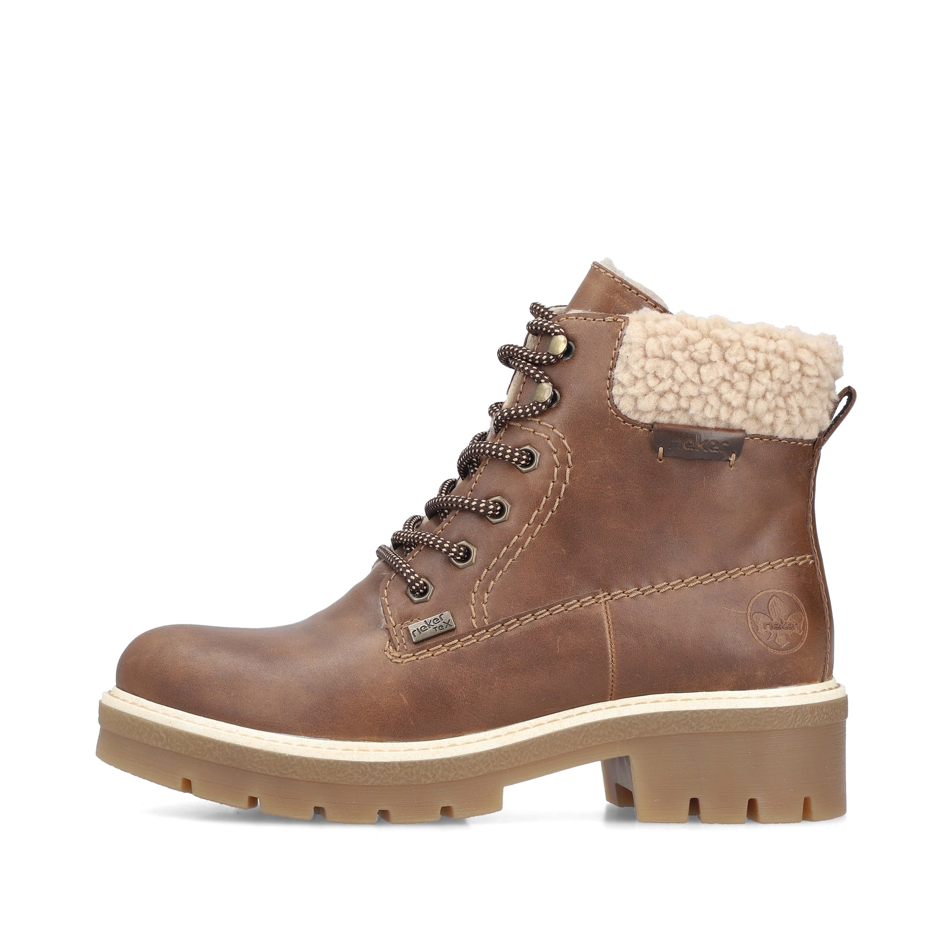 Brown Zip Boots for Women | Rieker Y8118-22
