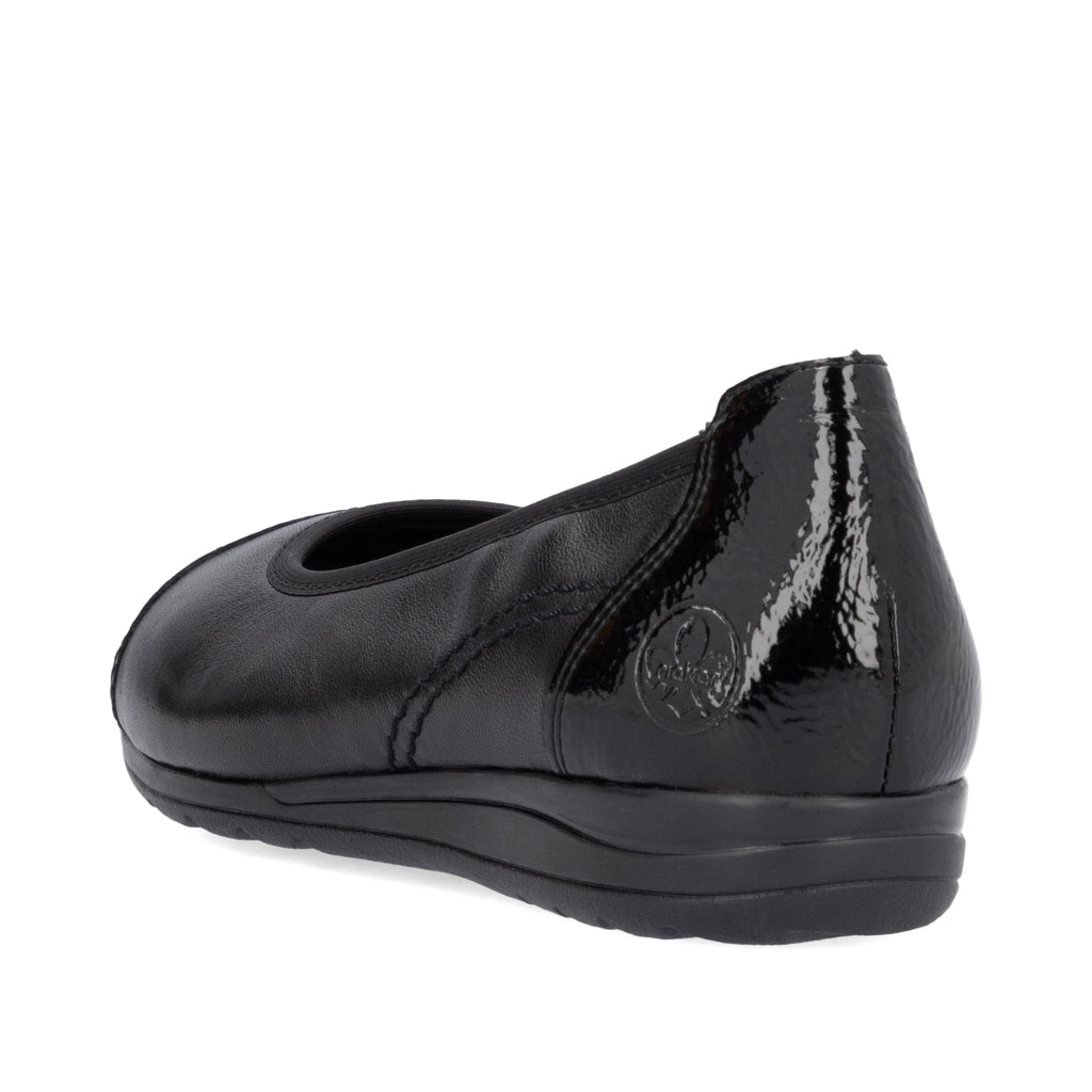 Black Slip-On Shoes for Women | Rieker L9351-00