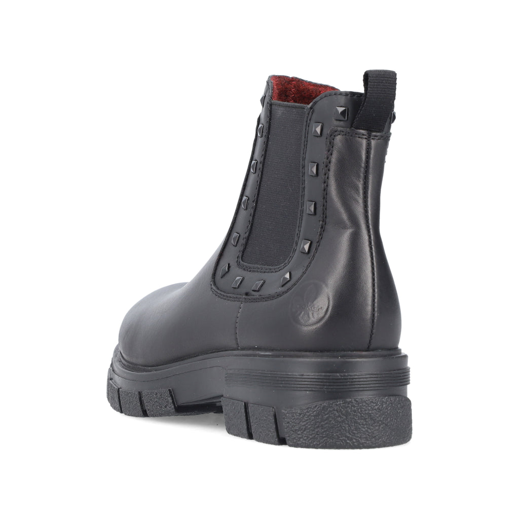 Black Zip Boots for Women | Rieker Z9154-00