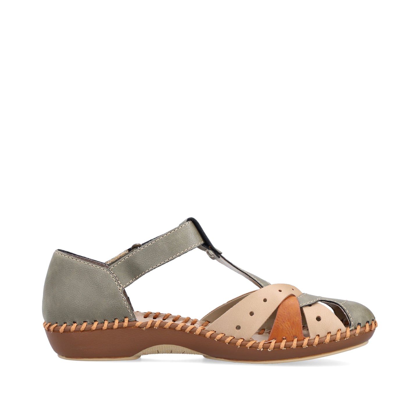 Rieker Women's Mary Jane Shoe - Green | M1655-54