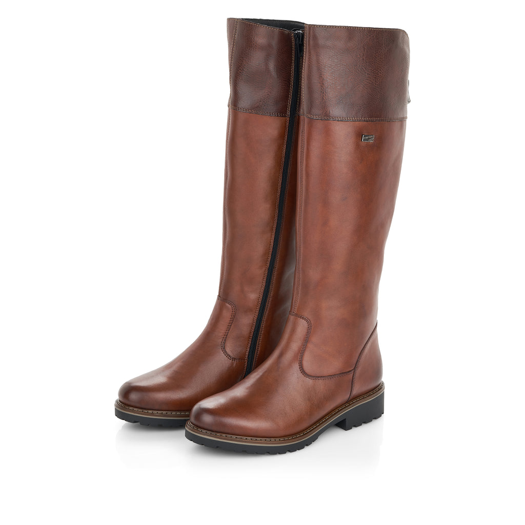 Brown Zip Boots for Women | Remonte R6581-22