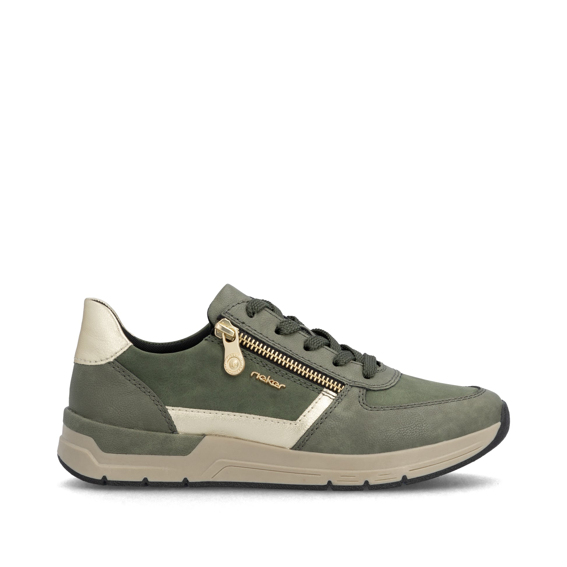 Green Zip Shoes for Women | Rieker 58902-54