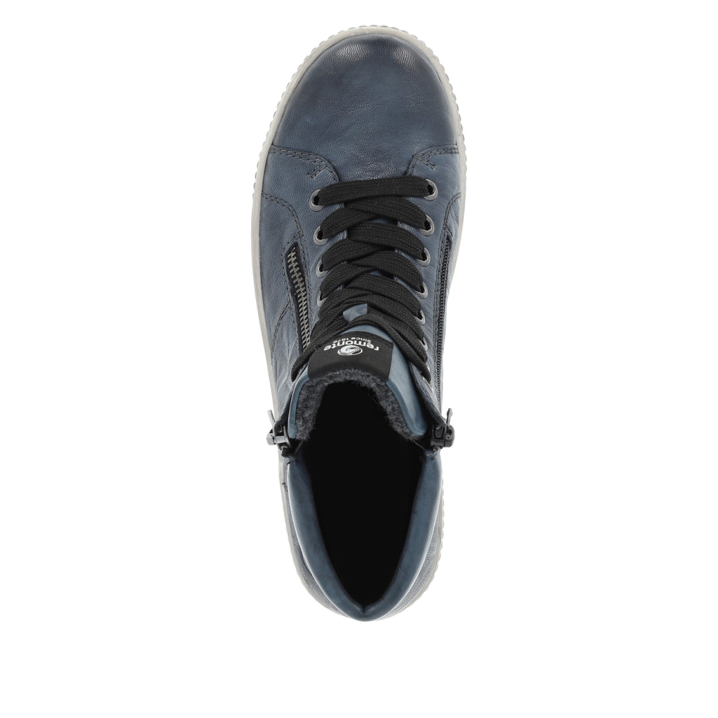 Blue Zip Boots for Women | Remonte D0772-14