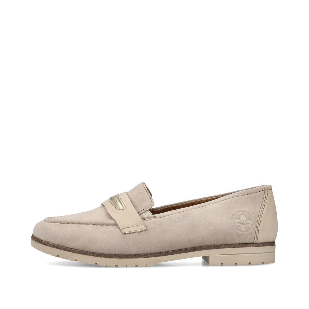 Beige Elasticated Shoes for Women | Rieker 45301-60