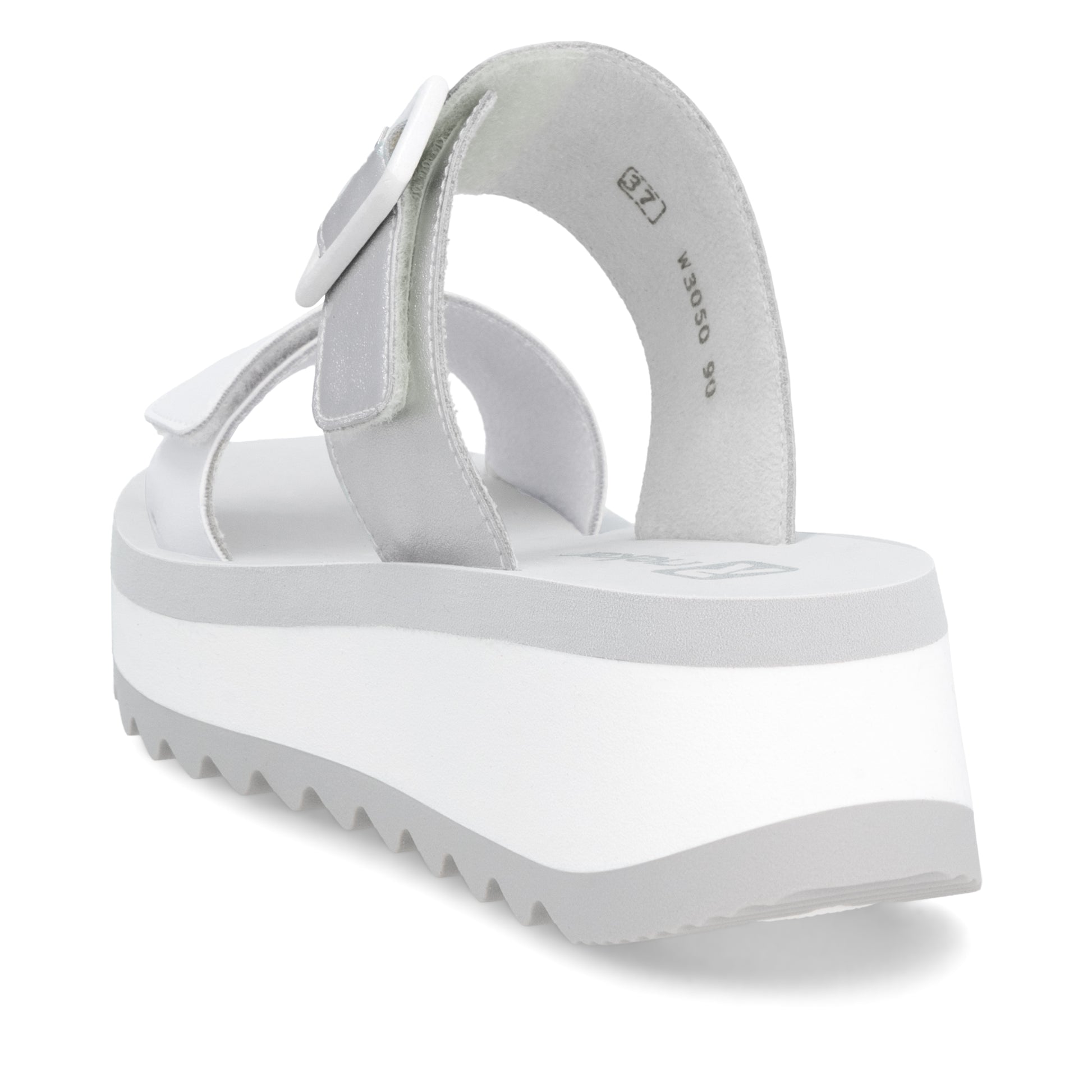 White Hook & Loop Sandals for Women | Rieker W3050-90