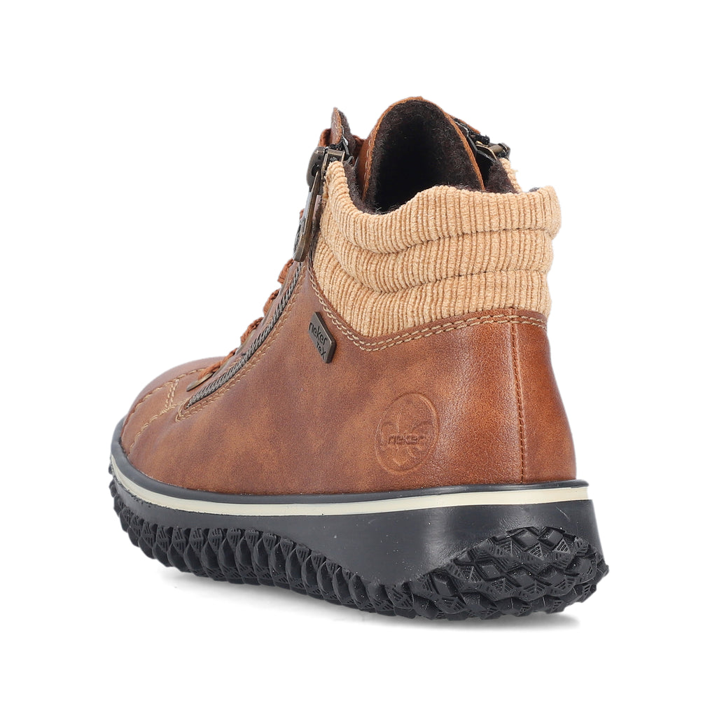 Brown Zip Boots for Women | Rieker Z4263-24