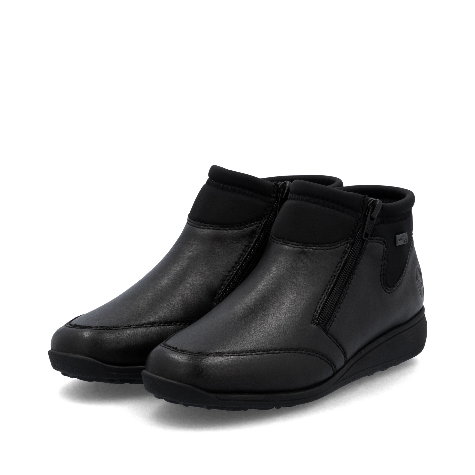 Black Zip Boots for Women | Rieker 47270-00